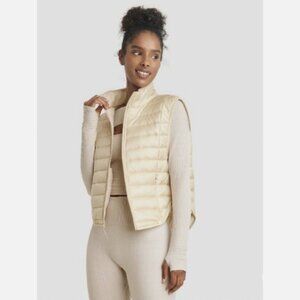 Women's Quilted Puffer Vest - JoyLab Ivory L